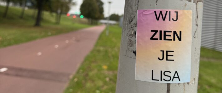 ‘Wij zien je, Lisa’