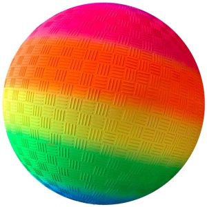 Regenboog bal, 8 inch